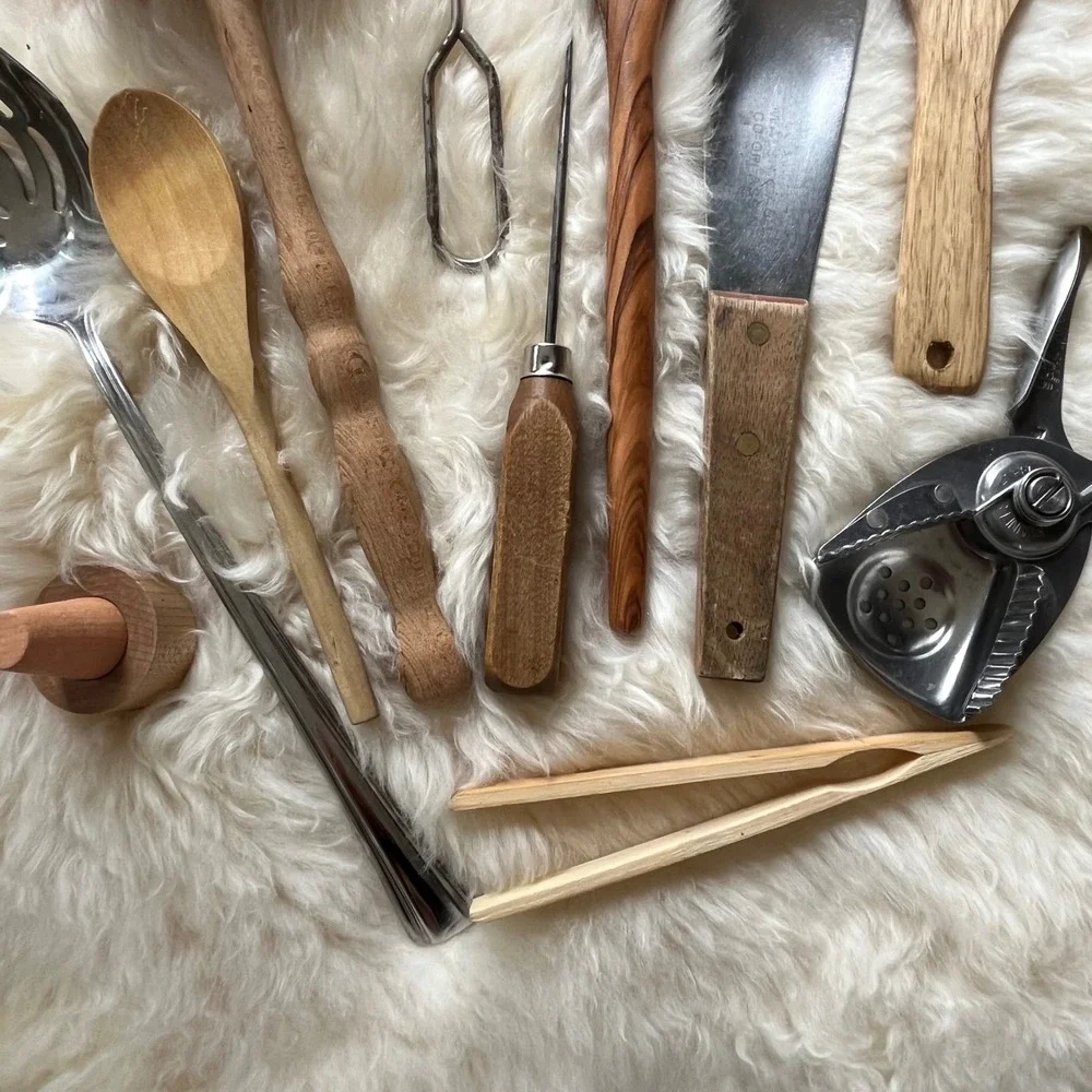 Vintage Rustic Kitchen Utensils Bundle